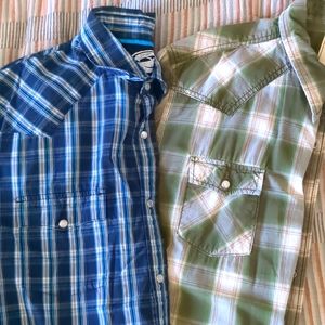 Men's Short Sleeve Button-up Shirts Sz XL